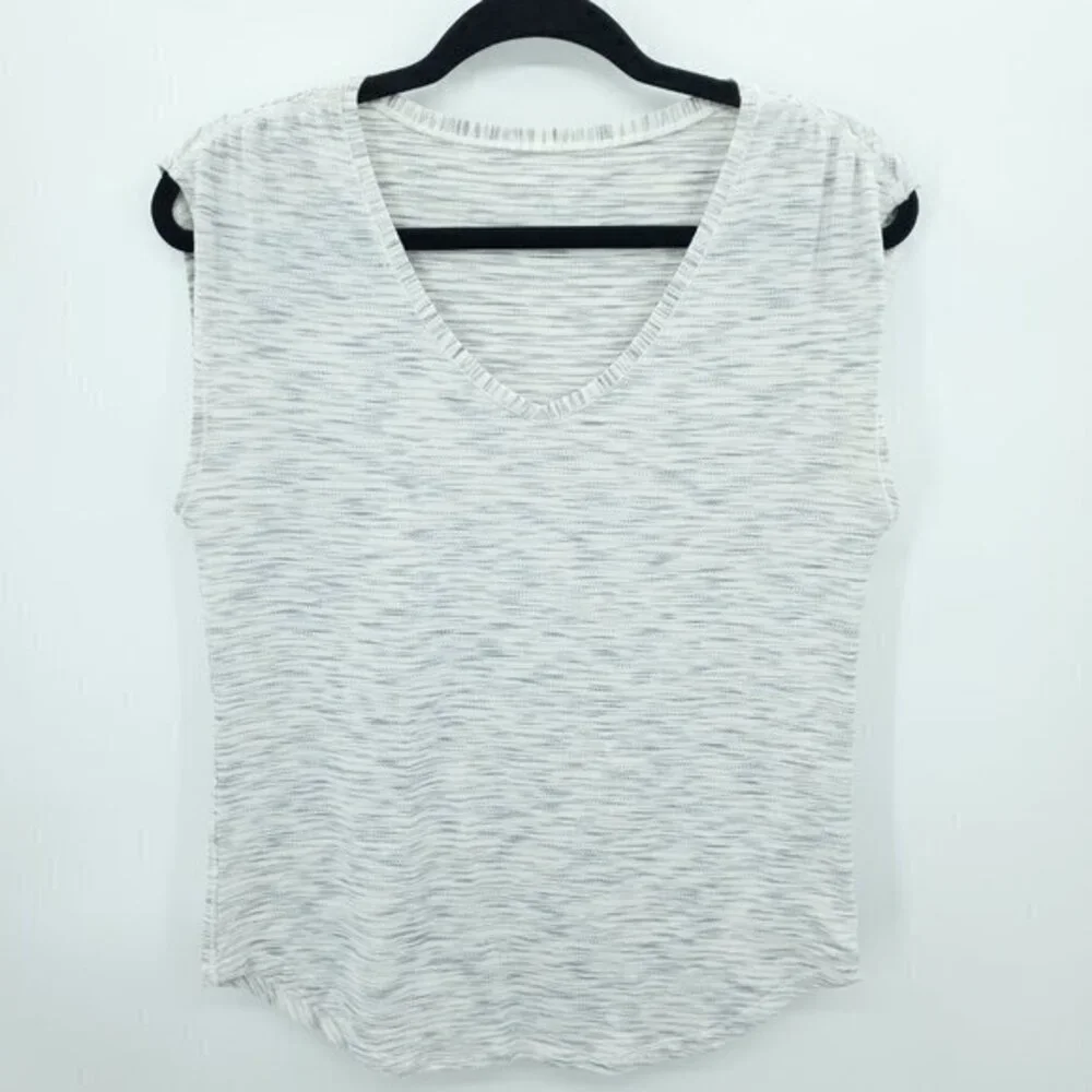Lululemon Sweat Times Short Sleeve S Tiger Space Dye Hail White